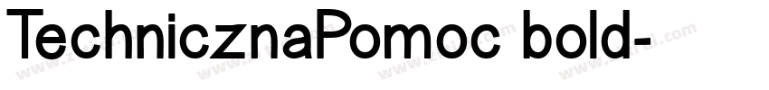 TechnicznaPomoc bold字体转换